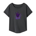 thumbnail image 1 of Camiseta para Mujer Verano Regular Fit Casual Manga Corta Top para Caminar Vacaciones S, 1 of 7