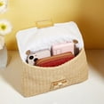 thumbnail image 6 of Yvsxxv Khaki Rattan Woven Small Messenger Shoulder Bag, Summer Beach Use, 1 Pc, 6 of 7