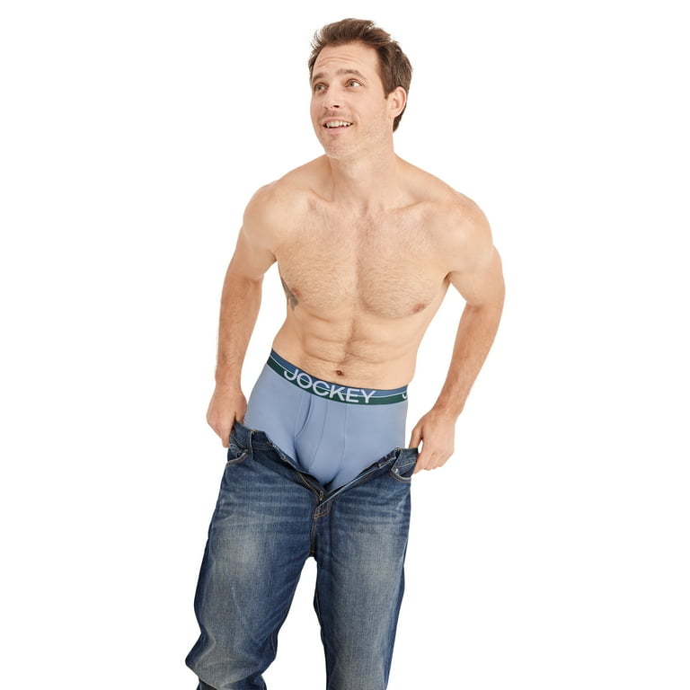 Jockey Infinite Cool Boxer Brief Uomo - Confezione Da 3, Microfibra Elasticizzata, Gamba 20 Cm - 2