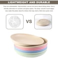 thumbnail image 4 of 8 Inch Lightweight Wheat Straw Plates, Cookmaster Unbreakable Deep Dinner Plates, Plastic Plates Reusable, Assorted Colors Dinnerware Sets, Microwave & Dishwasher Safe (8 Pack), 4 of 6