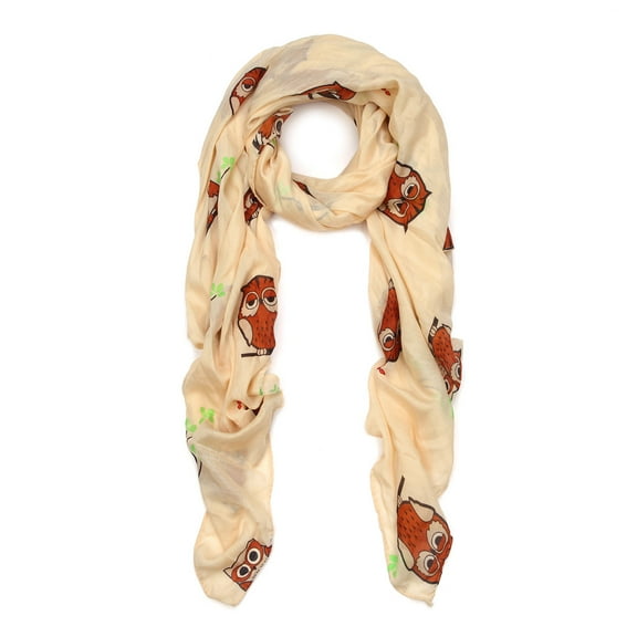 Premium Night Owl Print Fashion Scarf Wrap