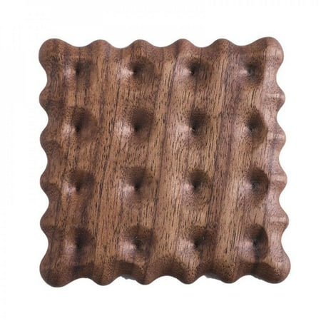 

[CLEARANCE PRICE]Natural Wood Spade And Beech Tea Coaster Biscuit Solid Wood Insulation Coaster