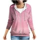 thumbnail image 5 of Heisall Womens Hoodies Spring Autumn Daily Wear Floral Print Raglan Sleeve Long Sleeve Fashion Casual Hooded with Pocket Zipper 2025 New Design Tops, 5 of 7