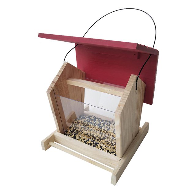 Alimentador De Pájaros De Madera Al Aire Libre Estación De Alimentación De Pájaros Colgante Decorativo Alimentador De Pájaros Salvajes Con Cordón Palo De Madera Para Patio De Jardín Al Aire Libre Advancent HA022442-00