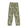 thumbnail image 4 of Kdxio Tropical Plants Green Print Men's Sleep Pajama Pant Lounge Pants with Pockets, 4 of 8
