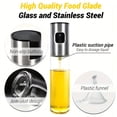 thumbnail image 2 of 1pc, Olive Oil Sprayerl, 304 Stainless Steel Spray Bottle Spray, Kitchen Cooking Oil Spray, Glass Oil Can, 2 of 4