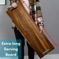 thumbnail image 2 of 36" Acacia Wooden Cheese Serving Board with Handles - Extra Long, 2 of 5
