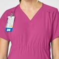thumbnail image 5 of Wink W123 Maternity V-Neck Scrub Top, Hot Pink, 2X Womens, 5 of 6