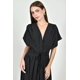 thumbnail image 4 of Vestido midi escote en V Roman Fashion /Juvenil, 140 (Negro) negro G, 4 of 5