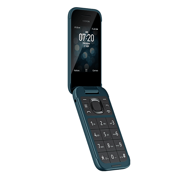 Consumer Cellular, Nokia 2780, 8GB, Blue - Flip Phone 
