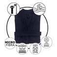 thumbnail image 4 of Bata de Baño Unisex TexBen Microfibra Negro, 4 of 4