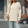 thumbnail image 3 of Guluxicc Womens Loose Fit Pullover Tops Casual Fall Winter Trendy Outfits Clothes Crewneck Long Sleeve Shirts, 3 of 5