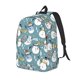 thumbnail image 1 of Easygdp Snowflake Scarf Snowman Mochila de Lona Resistente para Laptop, Compatible con Laptops de 15 a 17 pulgadas, Ideal para Escuela, Trabajo y Viajes-Small, 1 of 5