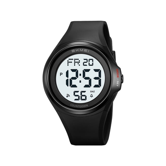 Ohufall Fashion Digital Sports Watch Waterproof Alarm Timer Wristwatch Small Digital Clock For Student Outdoor Bedroom Use