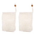 thumbnail image 2 of Natural Linen Soap Saver Bag, Exfoliating Soap Bag, Mesh Soap Bag, Soap Scrubber Pouch, Soap Foaming Mesh Bag, Exfoliating Soap Drawstring Pouch, Reusable Soap Storage Bag 4Pcs, 2 of 5