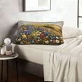 thumbnail image 6 of Gukieu Vibrant Wildflower Meadow Print Plush Pillow Cover, Hidden Zipper Pillow Protector without Pillow Core, Suitable for Bedroom, Office, Car Decoration-14"x20", 6 of 6