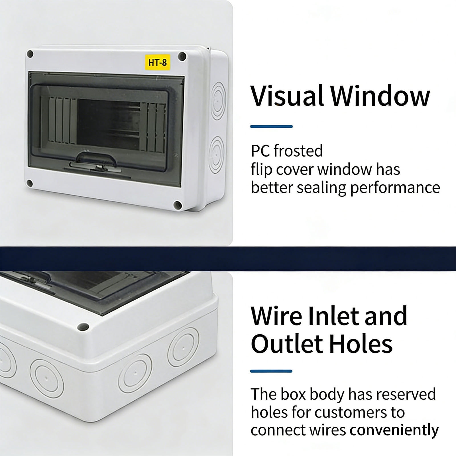 Water Resistant Mountable Electrical Panel Enclosure With 2 Position Current Interrupter For Indoor Outdoor Application