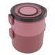 thumbnail image 3 of Fiambrera apilable de 1600 ml, 2 niveles, plástico de grado alimenticio, conservación del calor, a prueba de fugas, sin BPA, para adultos, color rojo, 3 of 14