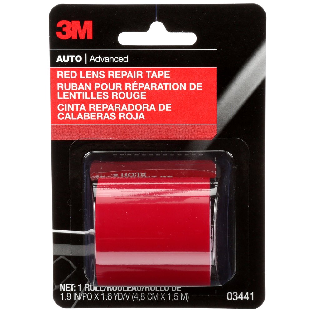 3M Red Lens Repair Tape, Automotive, 1.875" x 60", 1 Roll, 3441SRP