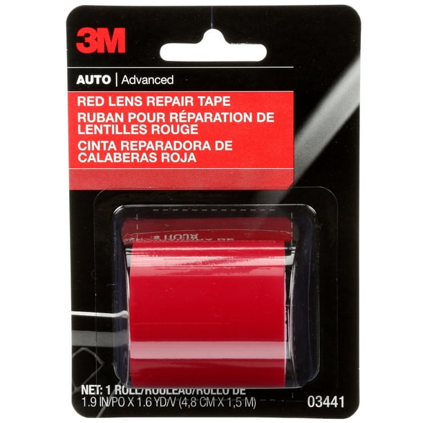 3M Red Lens Repair Tape, Automotive, 1.875" x 60", 1 Roll, 3441SRP