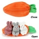 thumbnail image 4 of Easter Gift Unzipped Doll Toy 3 Bunnies In Carrot Purse- Cute Stuffed Animals Toy For Teen Girls And Boys, 4 of 7