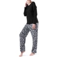 thumbnail image 5 of Fruit of the Loom Women's Beyond Soft Long Sleeve Top & Fleece Bottom Pajama Set, Sizes S-4X, 5 of 13