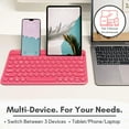 Macally Wireless Keyboard for Tablet and Phone - Multi Device Bluetooth ...