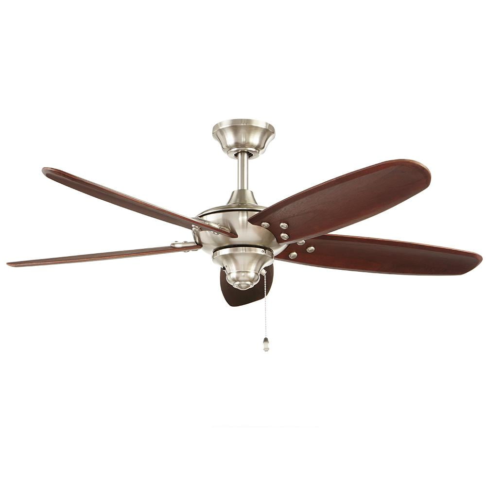 Home Decorators Altura 48 in. Brushed Nickel Ceiling Fan 51747 751313