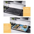 thumbnail image 2 of Large Induction Cooktop Protector Mat Coastal Christmas Stove Top Covers for Electric Stove, Snowman Xmas Balls Star Beach Holiday Decorative Stove Burner Cover Mats, Glass Top Stove Cover, 2 of 7