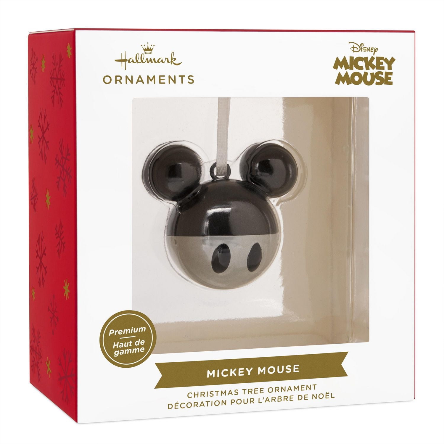 Décoration Hallmark de Noël (Tête de Mickey, Disney, décoration métallique)