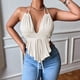 thumbnail image 2 of Camiseta Sin Mangas Para Mujer Tops Sin Mangas Blusa Casual Moda Causal Cuello en V Sólido Bandge Odeerbi ODB160414, 2 of 6