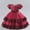 Wine, variant on HOMADLES Toddler Girls Dress Roundneck Bow Stripe Soft Print Ruffed Layered Stretch Summer Princess Dress Dress Wine 80