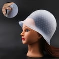 thumbnail image 4 of Hair Coloring Highlighting Cap, Silicone Highlight Cap Pull Through Caps Hair Coloring Frosting Cap with Hook, Hair Highlighting, 4 of 5
