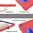 thumbnail image 6 of Dteck Case for Samsung Galaxy Tab A9 Plus Case 11 inch 2023 (SM-X210/X216/X218), Heavy Duty Sturdy Shockproof Case with 360° Rotating Stand Handle Shoulder Strap,Red Blue, 6 of 10