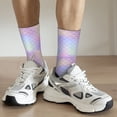 thumbnail image 6 of Picia Fish Scale1 Print Athletic Socks for Men & Women – Cushioned Moisture-Wicking Crew Socks for Sports, Running, and Training, Soft & Breathable Size 5-11, 6 of 6