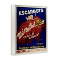 thumbnail image 3 of Stupell Industries Vintage Escargots Advertisement Food & Beverage Painting White Framed Art Print Wall Art, 16 x 20, 3 of 8