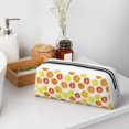thumbnail image 7 of Uemuo Lemon Orange Printed Leather Pencil Case, Pencil Pouch, Portable Pencil Bag, Pen Case for& Office, 7 of 7