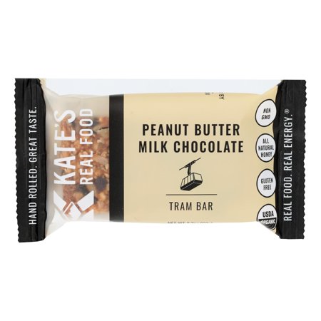 Kate's Real Food Tram Bar Peanut Butter Milk Chocolate, 2.2 oz