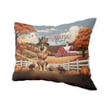 thumbnail image 2 of Thanksgiving German Shepherd Pilgrim Grateful, Thankful, Blessed Fall Welcome Pillow Cushion Double Sided Alsatian Dog Lover Gifts Throw Pillow - 00021, 2 of 4