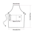 thumbnail image 3 of Advancent Delantal de lona Cómodo vestido de trabajo resistente al desgaste Ropa de trabajo para el hogar Ropa para el hogar Restaurante Cafetería Herramientas y accesorios para hornear Gris Advancent HA011662-02, 3 of 5