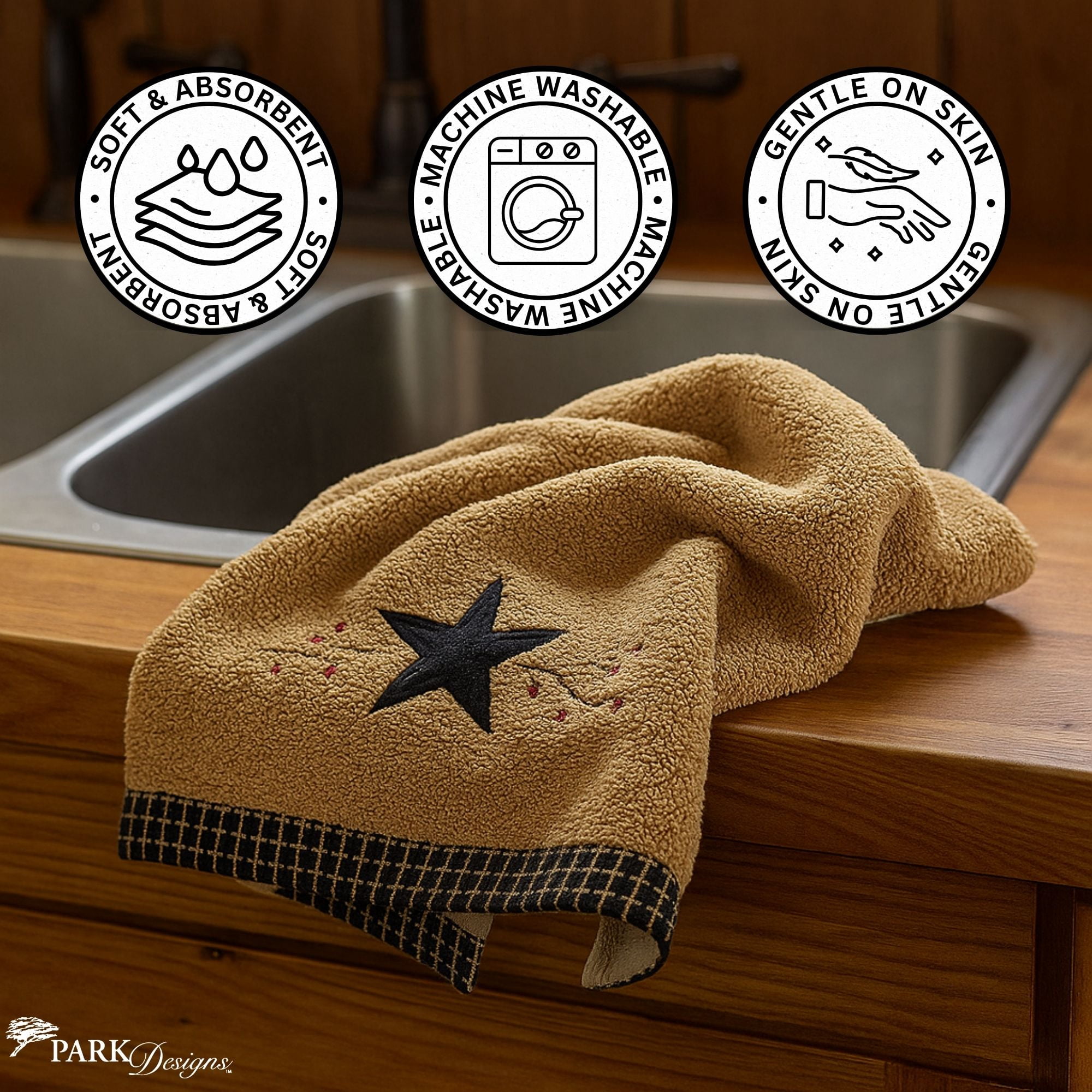 Park Designs Star Vine Terry Hand Towel