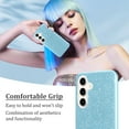 thumbnail image 6 of Samsung Galaxy S24 Case Glitter [Support Wireless Charging] Soft TPU Slim Shockproof Protective Cover Samsung Galaxy S24 Glitter Phone Case for Women Girl Blue, 6 of 14