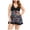 Black, variant on Rotm Plus Size Swimsuit Womens Tummy Control Bathing Suit One Piece Plus Size Swimsuits Lace Up Back Ruffle Swim Suits 2026 Blue,XL