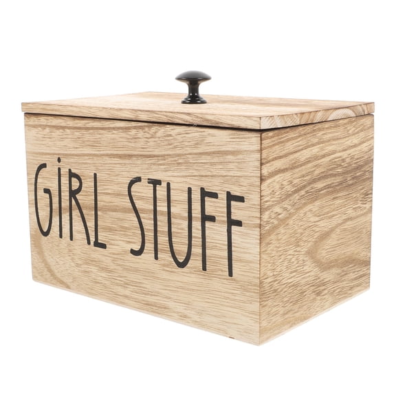 KAKOWELY Vanity Organizers and Storage Wooden Sanitary Napkin Dispenser 1Set for Bathroom Use