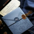 thumbnail image 5 of Brass Wax Seal Stamp with Wooden Handle 1" Diameter Removable Stamp Head Clear Wax Compatible with Paper Glass Plastic Ideal for Envelopes Cards Wine Gift Packaging, 5 of 7