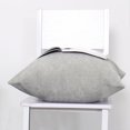 thumbnail image 6 of PiccoCasa 2Pcs Square Decorative Throw Pillowcases Cushion Covers, 18" x 18" Gray, 6 of 7