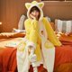 thumbnail image 1 of Conjuntos de pijama con capucha para mujer, ropa de dormir de lana de Coral gruesa y cálida, ropa de casa bonita para mujer, Otoño e Invierno, 1 of 4