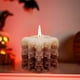 thumbnail image 4 of Vela aromática de cubo de esqueleto de Halloween | Cera de soja Patrón de calavera artesanal | Naranja, Blanco, Multicolor | 6x6x6cm | Decoración de aromaterapia con ardiente limpio | Acento festivo, 4 of 6