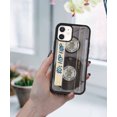 thumbnail image 5 of WIRESTER Shockproof Soft Rubber Cover Case for Apple iPhone 12 / 12 Pro 6.1" 2020, Retro Clear Cassette Tape Hip Hop, 5 of 5
