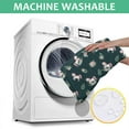 thumbnail image 6 of Green Cartoon Unicorn Flower Pattern Square Tablecloth,Waterproof Square Table Cover,Wipeable Spillproof Washable Table Cover for Home Kitchen Party Decor 60"x60"(152x152cm), 6 of 6